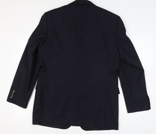 Austin Reed Men's Black Long Blazer 44L Formal