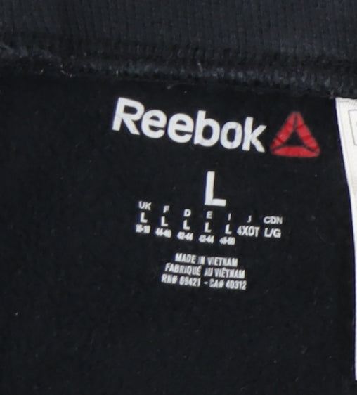 Reebok Men's Black Jogger Trousers L Elastic Waist