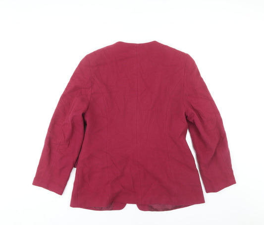Marks and Spencer Women's Red Blazer UK 14 Classic Style