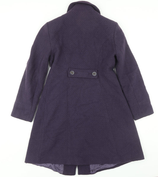 Laura Ashley Women’s Purple Wool Coat Size 10