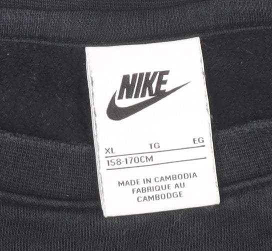 Nike Men's Black XL Pullover Logo Sweatshirt