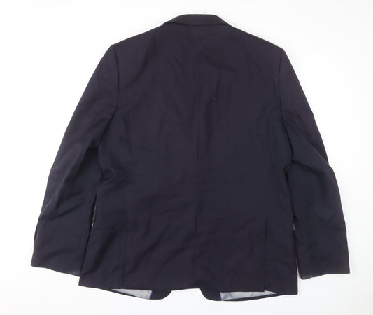 Performance Suit Men's Blue Blazer Size 46 Two-Button