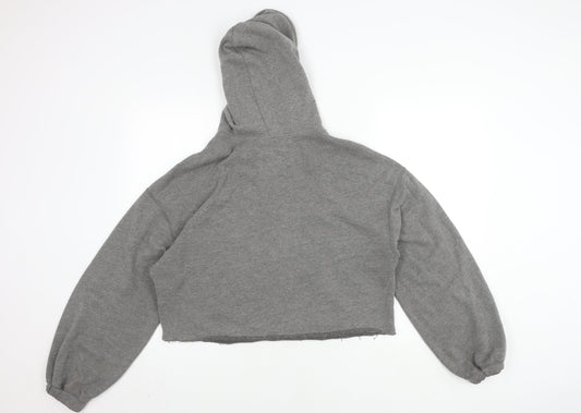 Hollister Women's Grey Cropped Jacket S