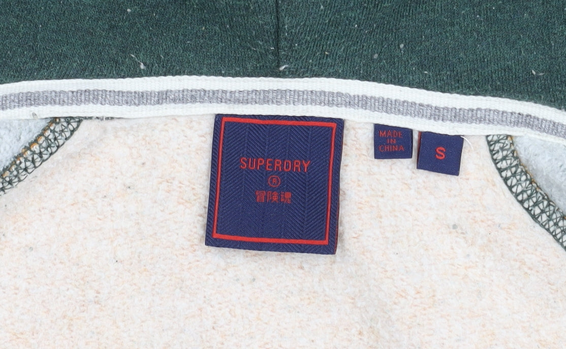 Superdry Men's Orange Green Hooded Jacket S