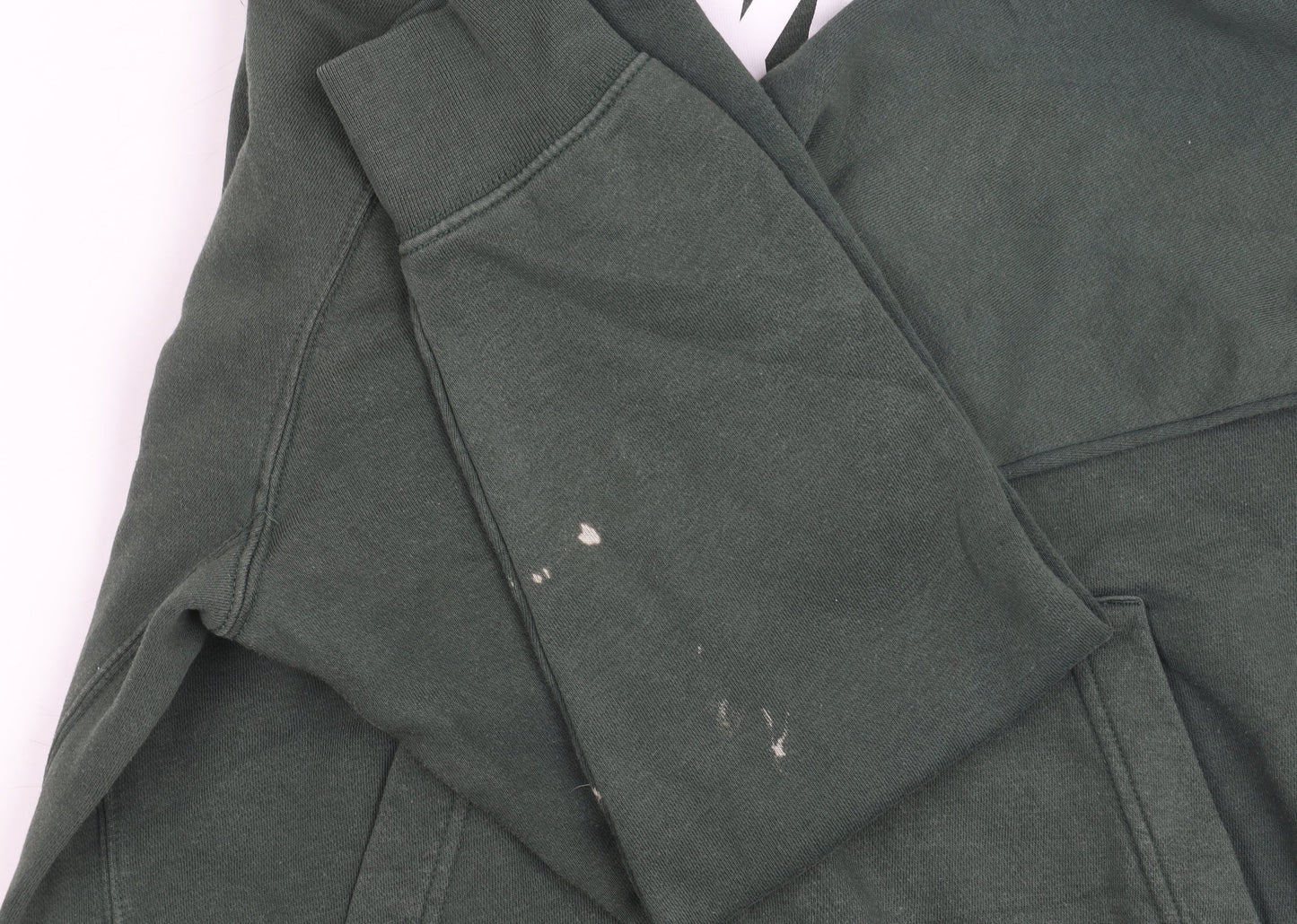 Nike Men's Green Pullover Hoodie S - Logo Design, Fleece