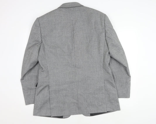 Marks and Spencer Grey Men's Blazer, Size 42R Classic Tweed