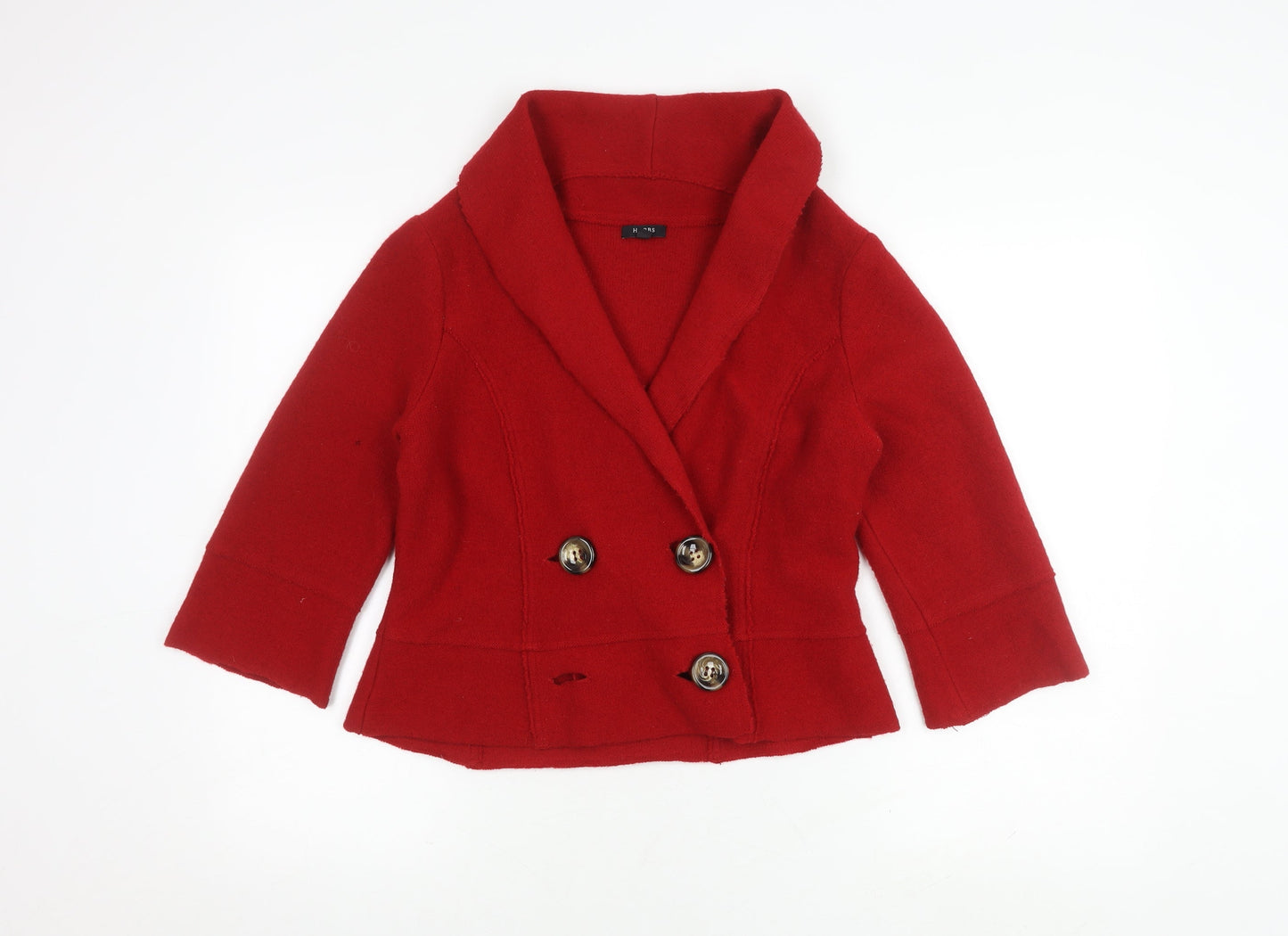 Hobbs Womens Red Wool Suit Jacket Size 14