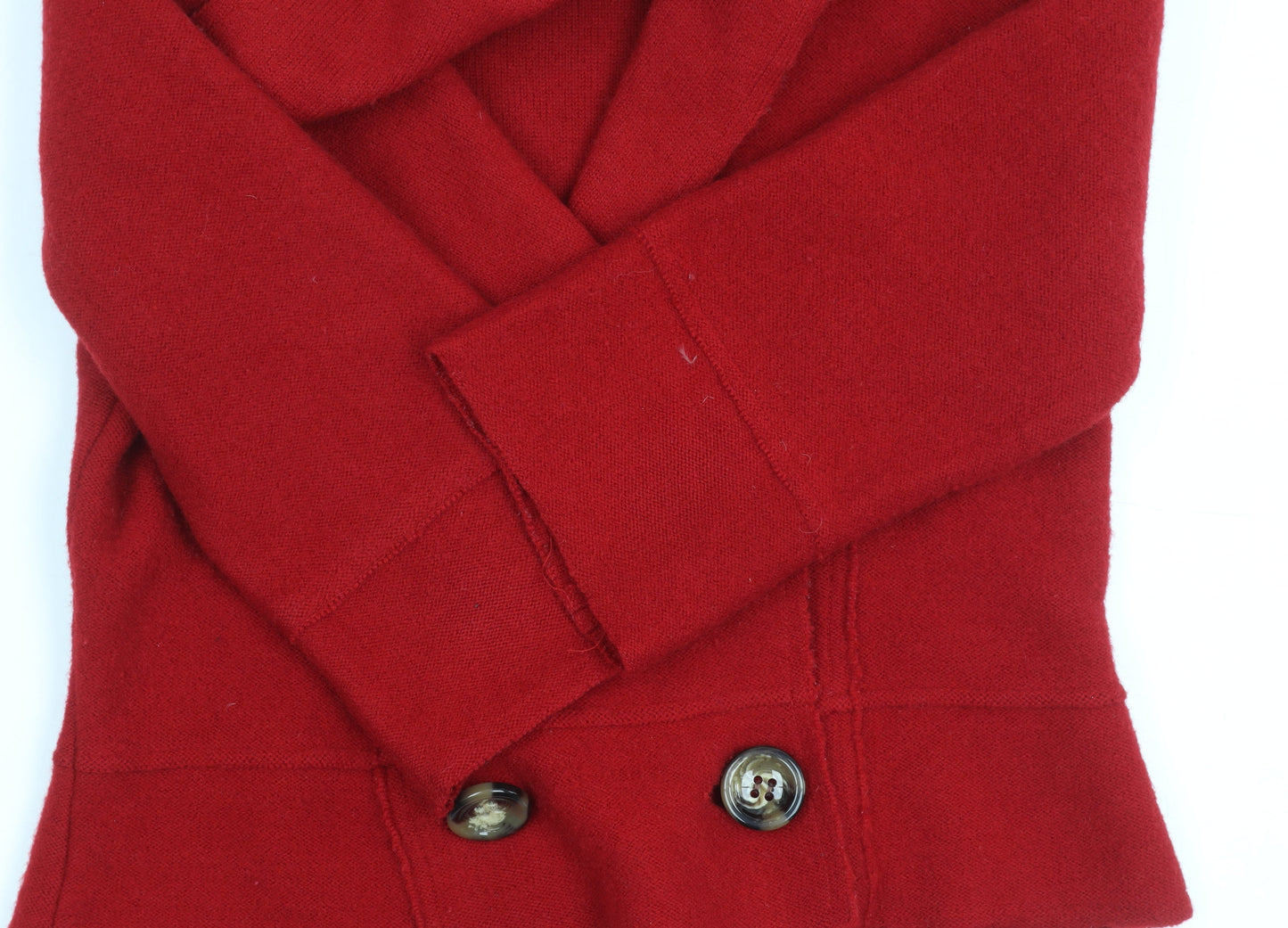 Hobbs Womens Red Wool Suit Jacket Size 14