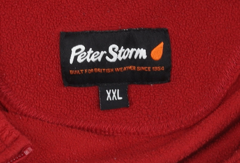 Peter Storm Men's Red 2XL Fleece Sweatshirt