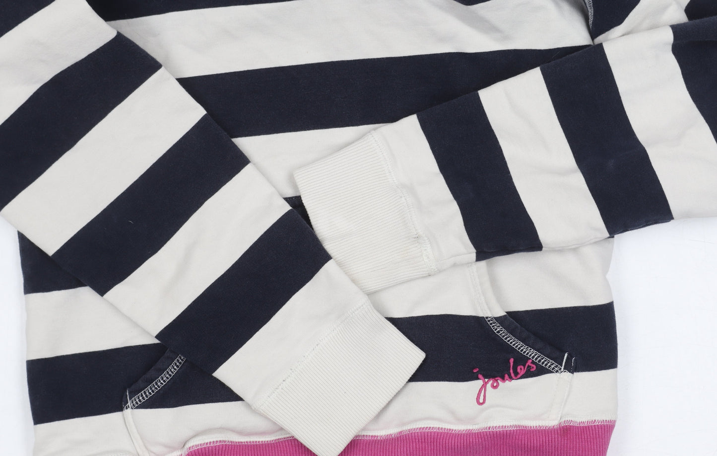 Joules Women's Multicoloured Striped Hoodie Size 10
