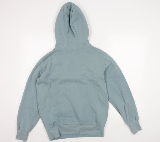 Ellesse Men's Blue 1/4 Zip Hoodie S with Logo Accents