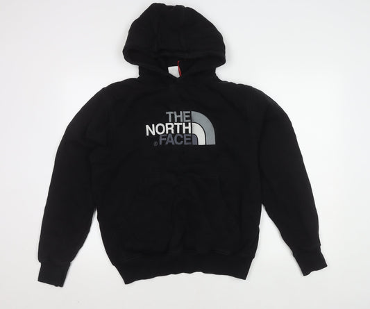 The North Face Men's Black Hoodie, Size S, Pullover, Logo