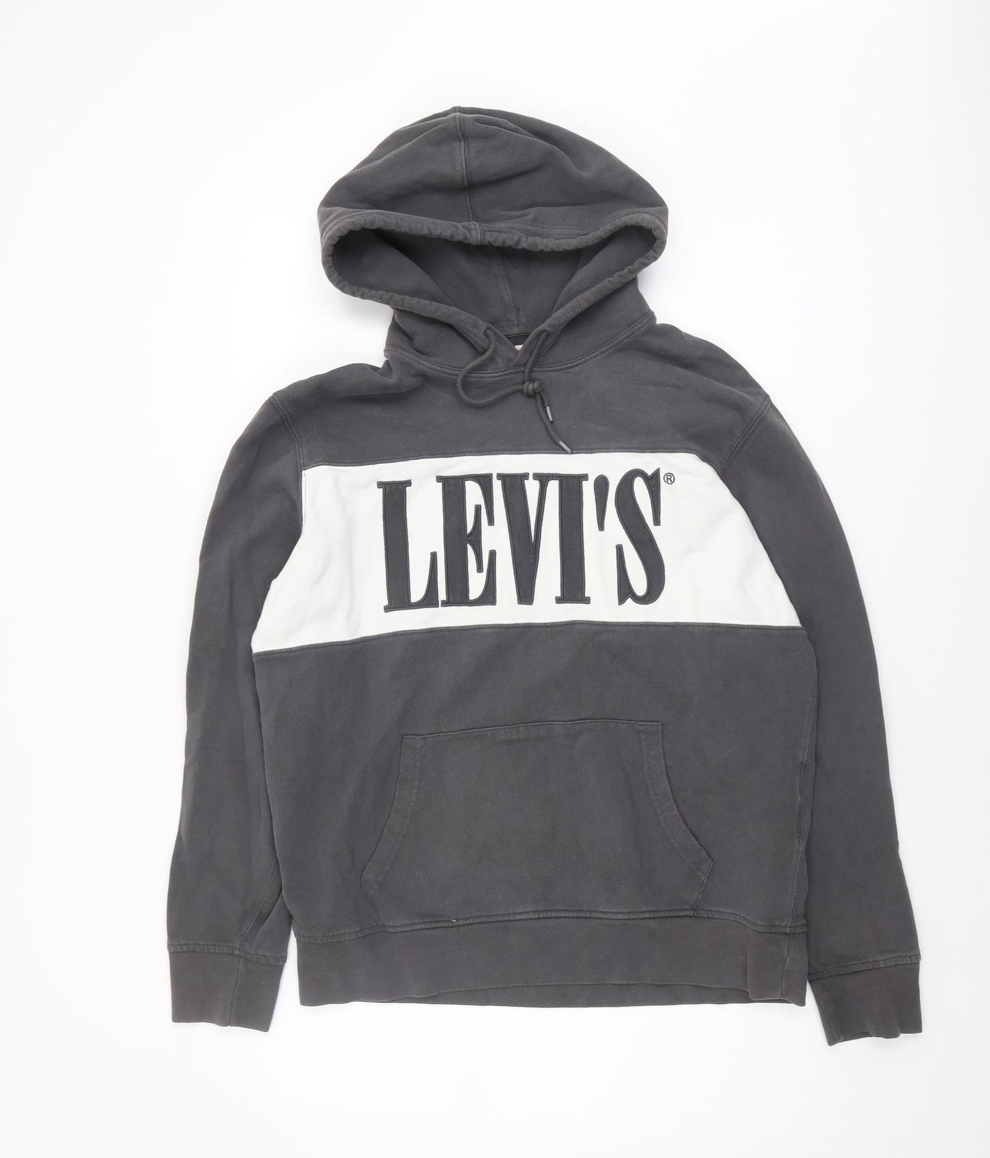 Levi's Men's Grey Pullover Hoodie, M, Casual Style