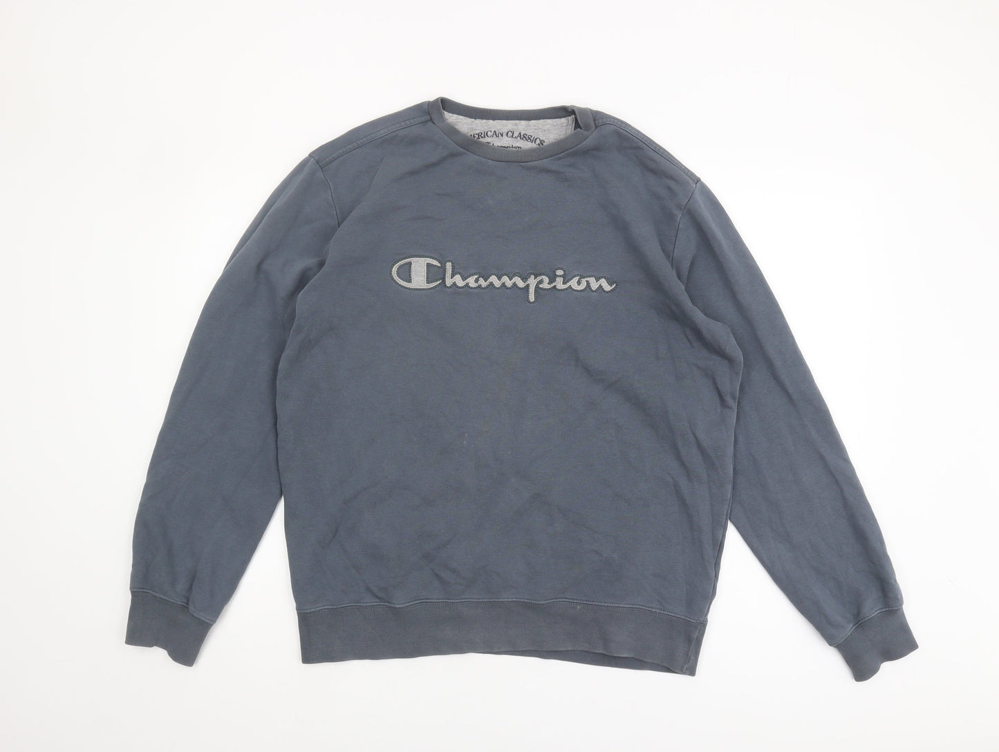 Champion Men's Blue Pullover Sweatshirt - Size L