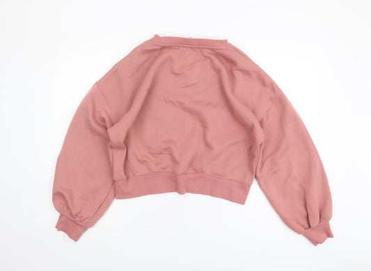 Disney Women's Pink Minnie Mouse Pullover Sweatshirt M