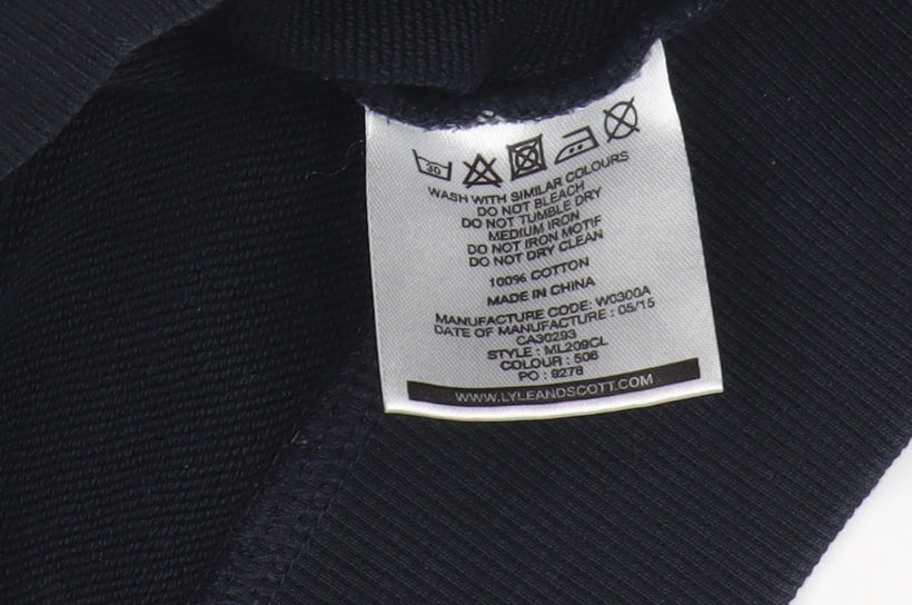 Lyle & Scott Men's Blue Hoodie M Pullover Style