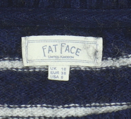 Fat Face Women's Multicoloured Striped Jumper Size 10
