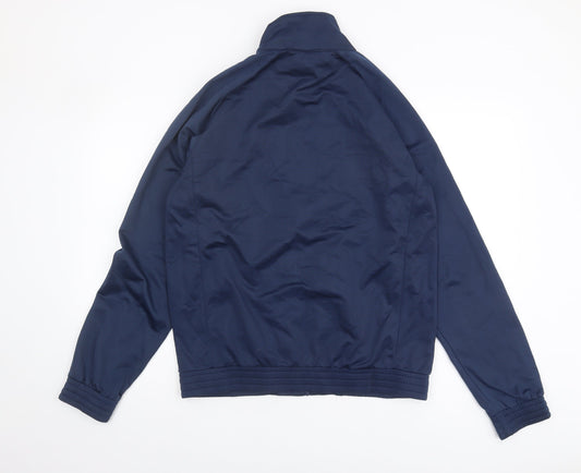 Kappa Men's Blue Basic Jacket M - Casual, Full Zip, Logo