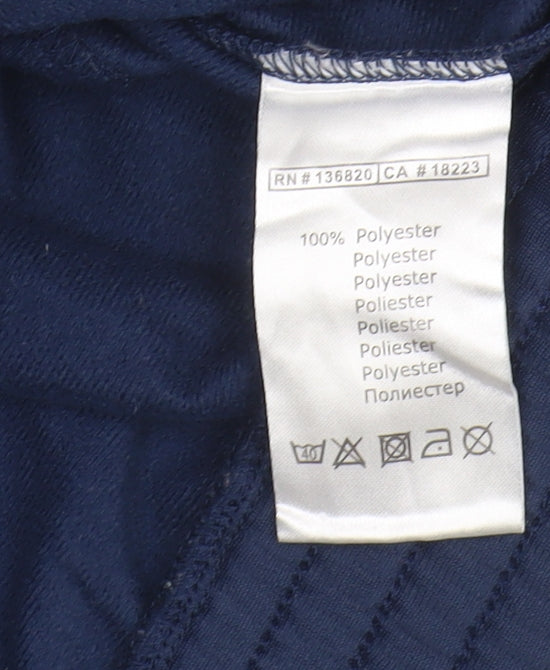 Kappa Men's Blue Basic Jacket M - Casual, Full Zip, Logo