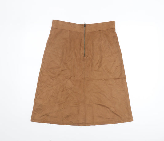 Principles by Ben de Lisi Women's Brown A-Line Skirt Size 12