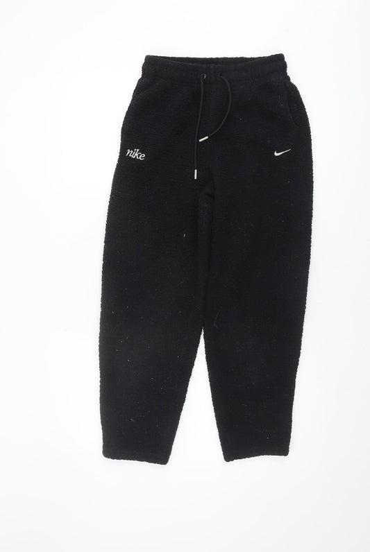 Nike Girls Black Jogger Trousers XS