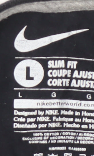 Nike Women's Black T-Shirt L - Slim Fit, Fast & Fabulous