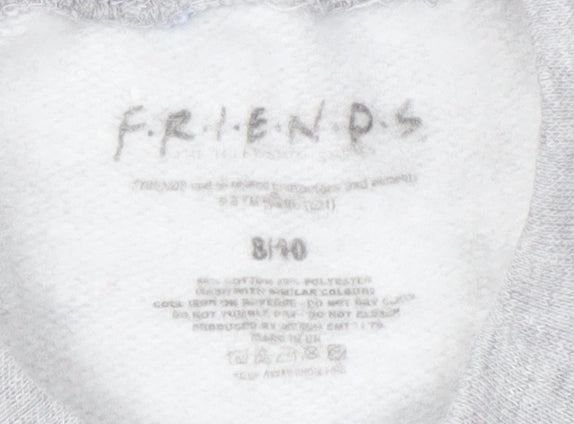 Friends Grey Pullover Sweatshirt, Men's 8/10, TV Graphics