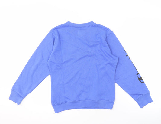 Champion Unisex Blue Logo Sweatshirt Pullover M Casual