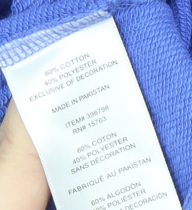 Champion Unisex Blue Logo Sweatshirt Pullover M Casual