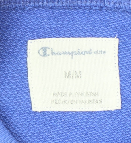 Champion Unisex Blue Logo Sweatshirt Pullover M Casual