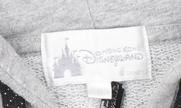 Disney Women's Grey S Minnie Mouse Full Zip Hoodie