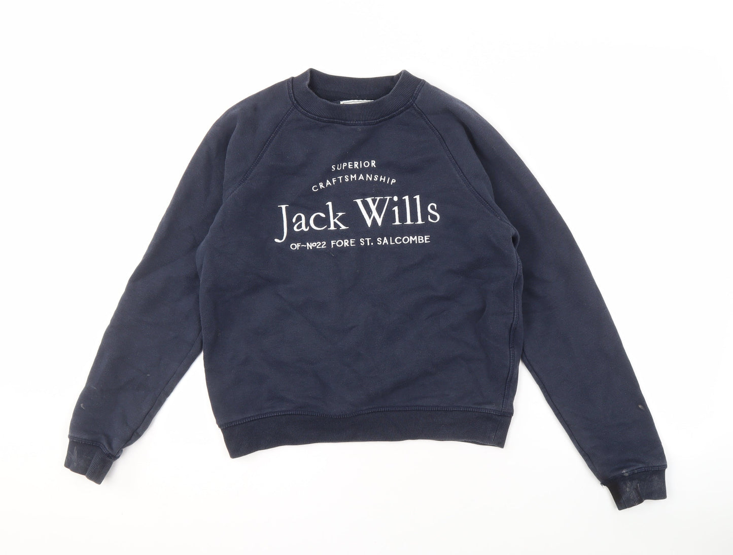 Jack Wills Women Navy Blue Pullover Sweatshirt Size 6