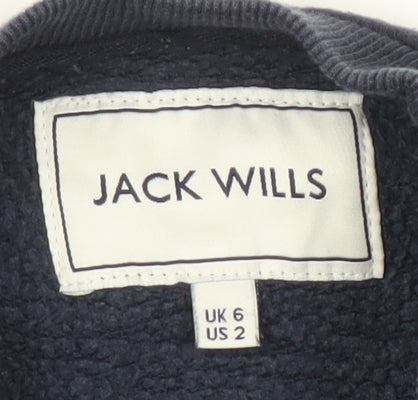 Jack Wills Women Navy Blue Pullover Sweatshirt Size 6