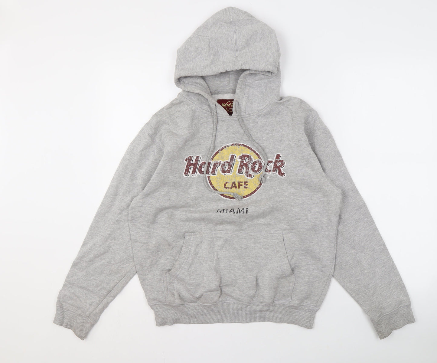 Hard Rock Cafe Men's Grey Medium Pullover Hoodie