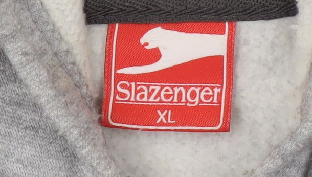 Slazenger Grey XL Men's Full Zip Hoodie