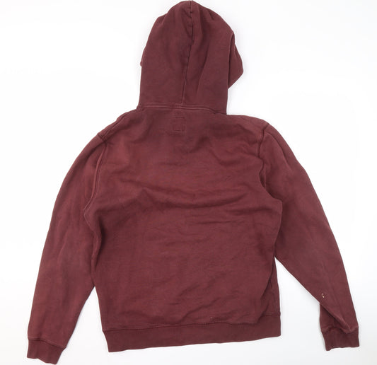 Jack Wills Men's Red L Hoodie, Pullover, Logo Accented