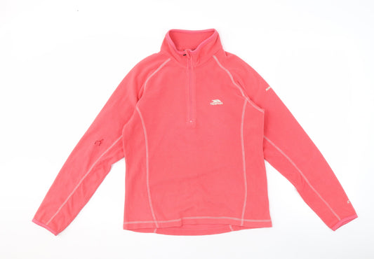 Trespass Women's Pink Fleece Pullover Sweatshirt S