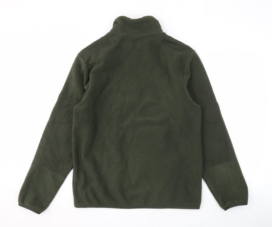 Nike Men's Green Fleece Full Zip Sweatshirt - Size S