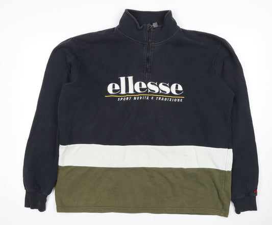 Ellesse Men's Multicoloured L 1/4 Zip Sweatshirt