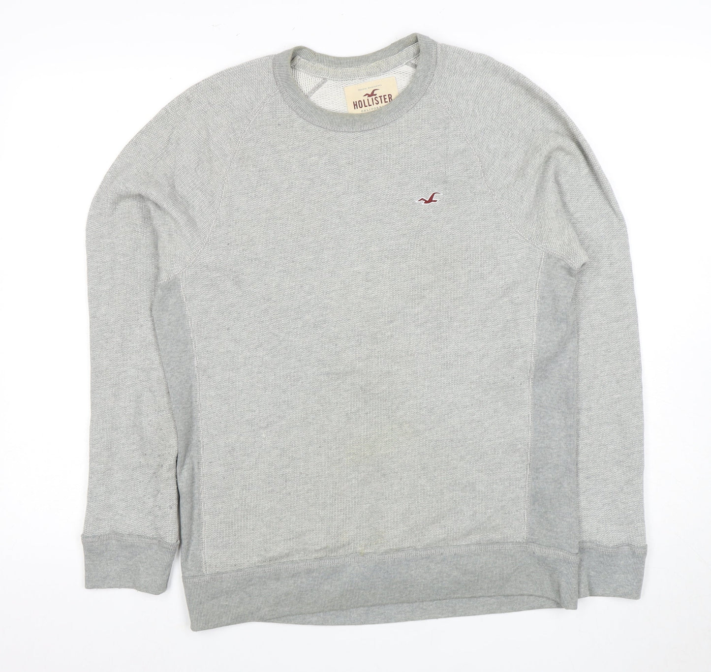 Hollister Men’s Grey Pullover Sweatshirt Size S