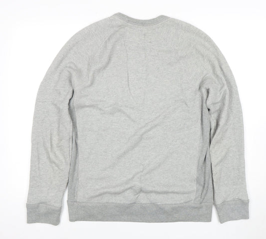 Hollister Men’s Grey Pullover Sweatshirt Size S