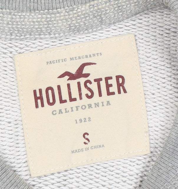Hollister Men’s Grey Pullover Sweatshirt Size S