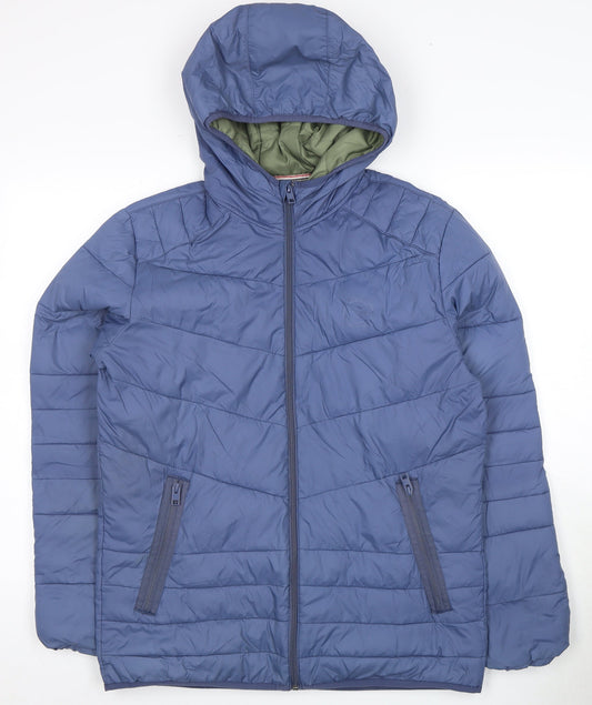 Jack & Jones Men's Blue Puffer Jacket M