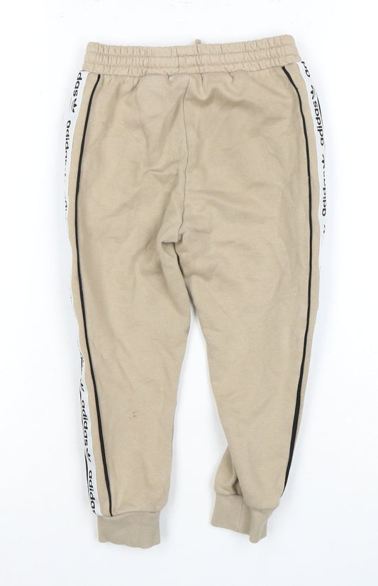 Adidas Boys Beige Jogger Trousers 4-5 Years
