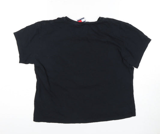 Tommy Jeans Black Unisex Medium Cotton T-Shirt