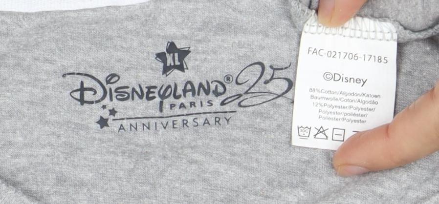 Disney Men's Grey Mickey Mouse Graphic T-Shirt