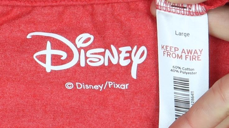 Disney Men's Red Super-Dad T-Shirt Large