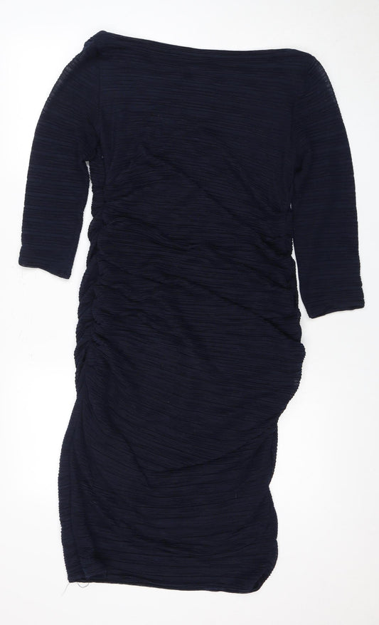 Jane Norman Women's Blue Bodycon Dress Size 16