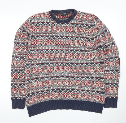 Jack & Jones Vintage Men's Multicoloured Pullover Jumper