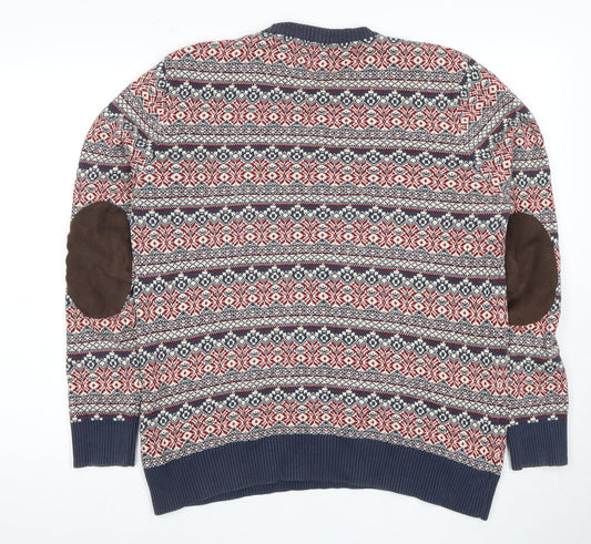 Jack & Jones Vintage Men's Multicoloured Pullover Jumper